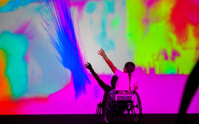 “Body Paint” at Wonderspaces, San Diego, CA, USA (2019) photo by Cat Coppenrath